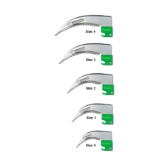 Standard Macintosh Fiber Optic  Laryngoscope Blades.  (Single Use)